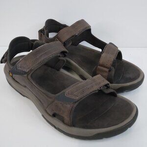 TEVA Langdon Waterproof Leather Hiking Trail Brown Sandals Size 13